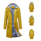 Lise-Sophie | Lange Jacke mit Kapuze und wasserabweisendem Stoff