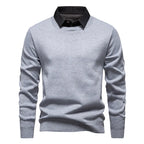 Giselher | Lässiger Pullover mit Hemdkragen