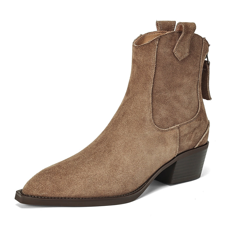 Verena | Stiefeletten in Lederoptik im Western-Stil