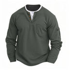 Valentin | Robustes Langarmshirt mit Doppelkragen