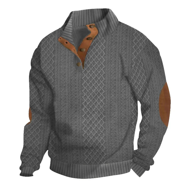 Leopold | Herren-Pullover mit Stehkragen