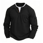 Valentin | Robustes Langarmshirt mit Doppelkragen
