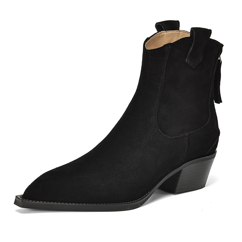 Verena | Stiefeletten in Lederoptik im Western-Stil