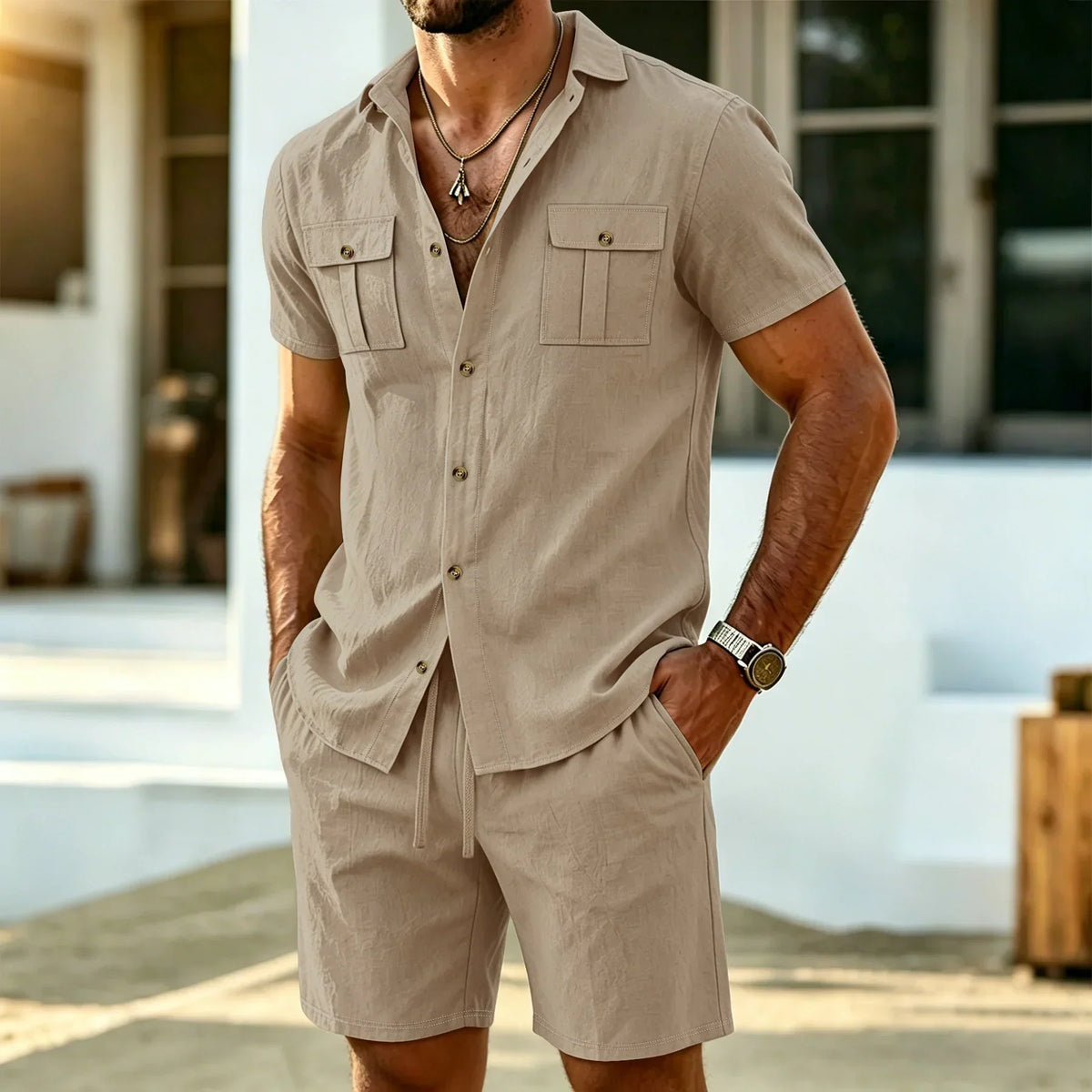 Lasse | Leinen-Set für Herren (1+1 GRATIS)