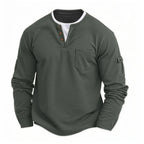Valentin | Robustes Langarmshirt mit Doppelkragen