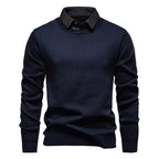 Giselher | Lässiger Pullover mit Hemdkragen