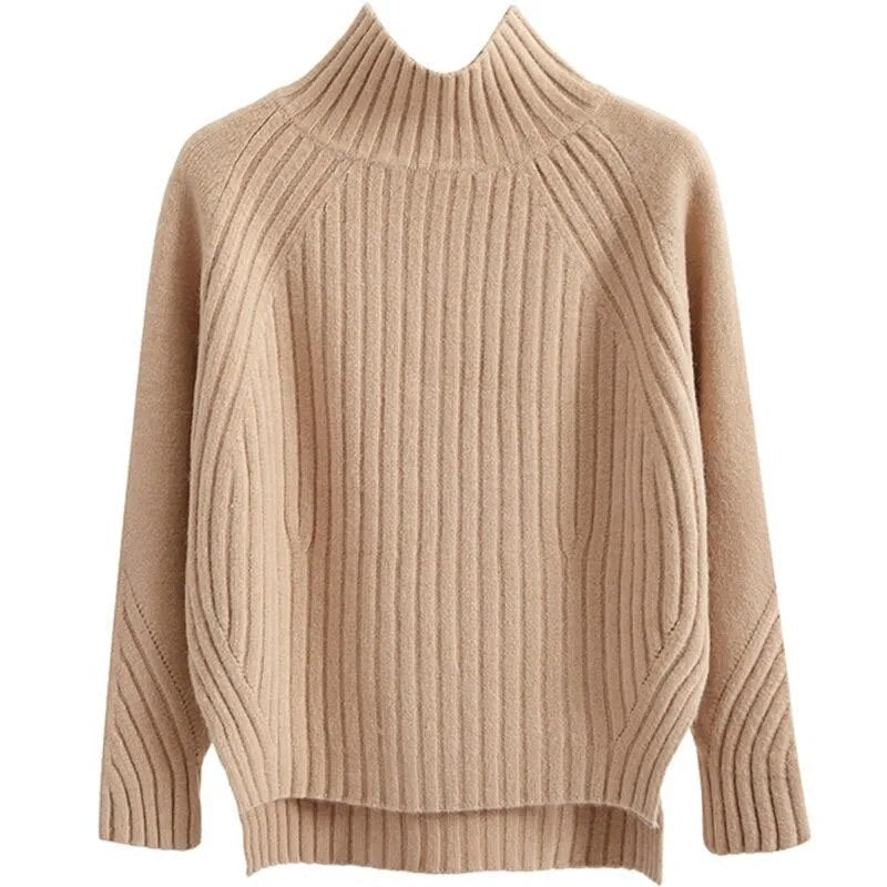 Marina | Strickpullover mit hohem Kragen