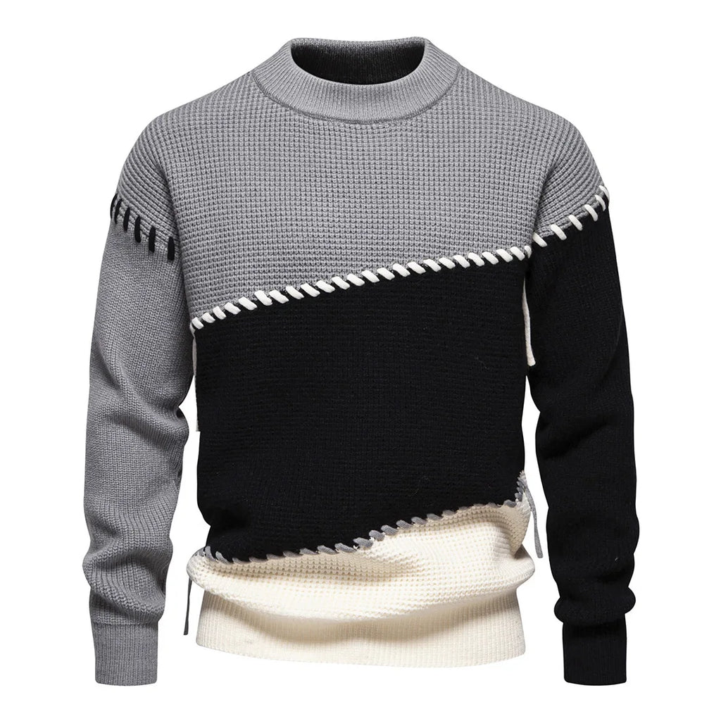 Philipp | Trendiger Grobstrick-Herbstpullover