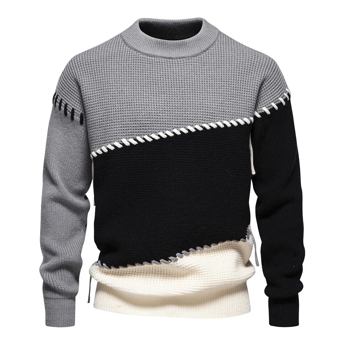 Philipp | Trendiger Grobstrick-Herbstpullover