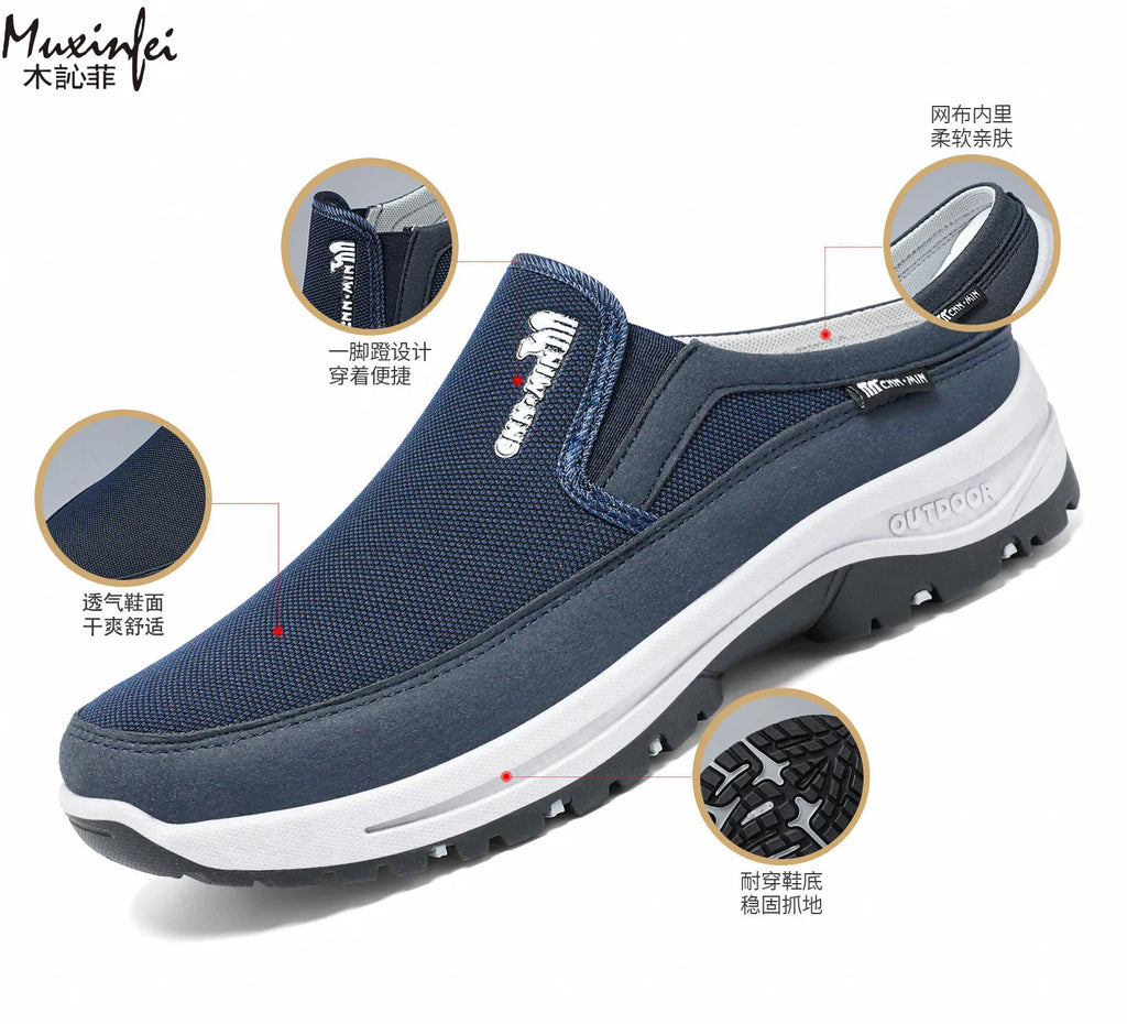 Anselm | Bequeme Slip-On Herrenschuhe mit Fußbett
