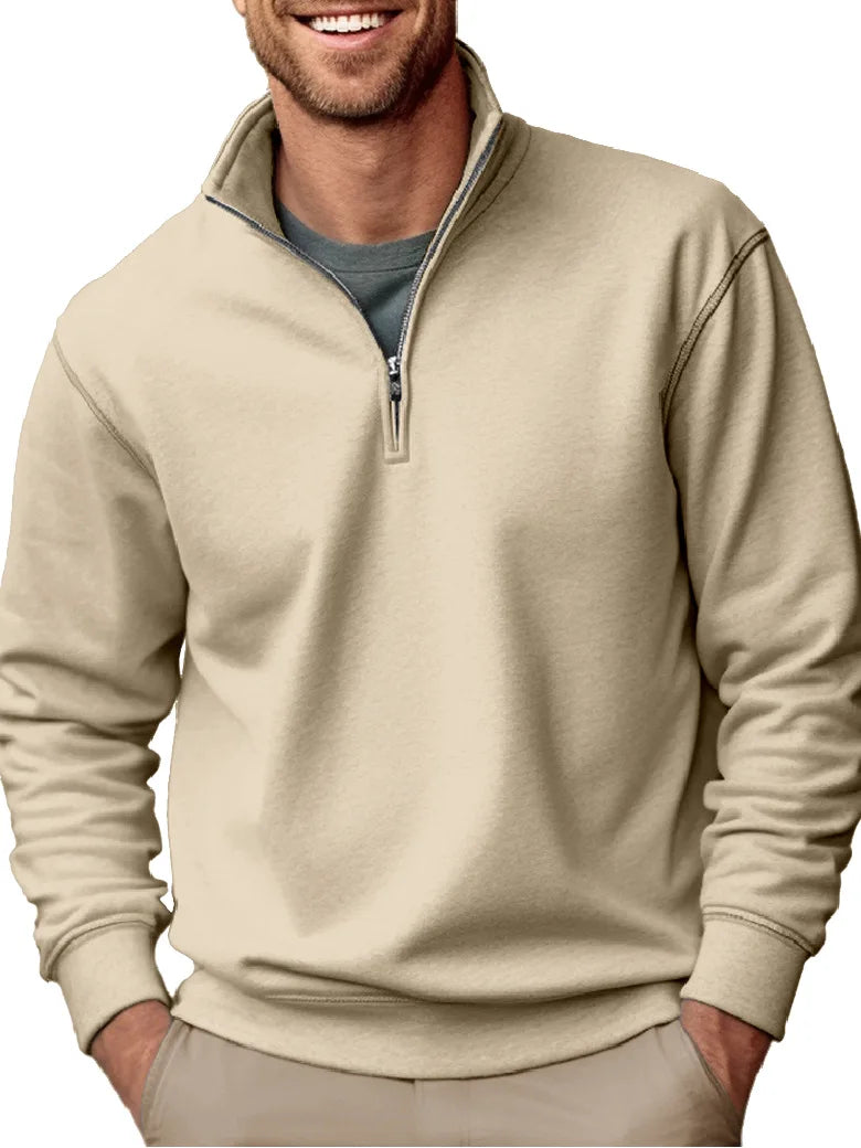 Lothar | Warmer Winterpullover mit Reißverschluss