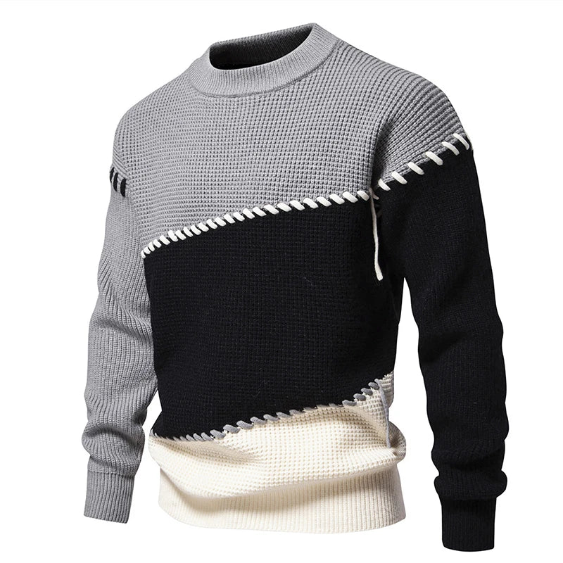 Philipp | Trendiger Grobstrick-Herbstpullover