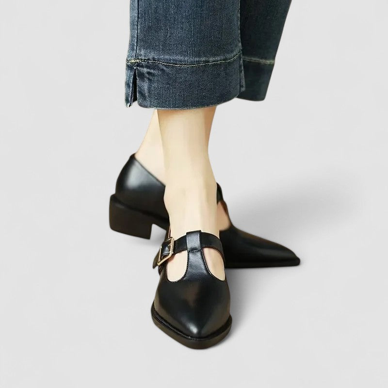 Birgit | Geschlossene Sandalen mit geflochtenem Obermaterial