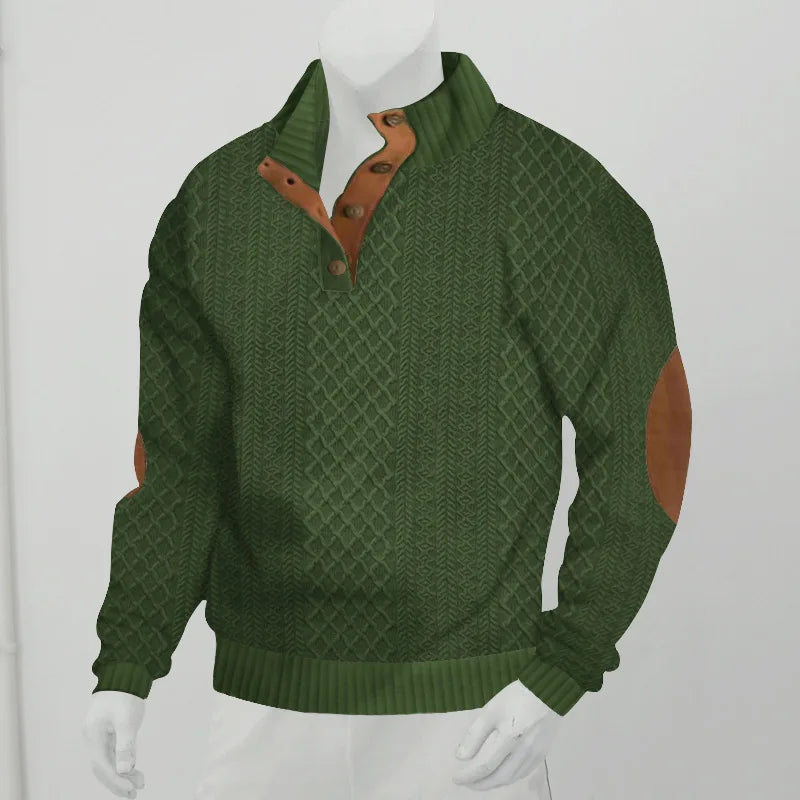 Leopold | Herren-Pullover mit Stehkragen