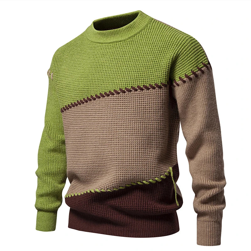 Philipp | Trendiger Grobstrick-Herbstpullover