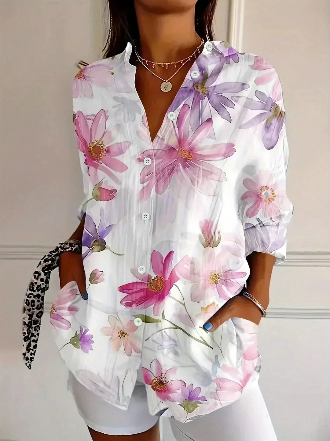 Astrid | Bunte Musterbluse