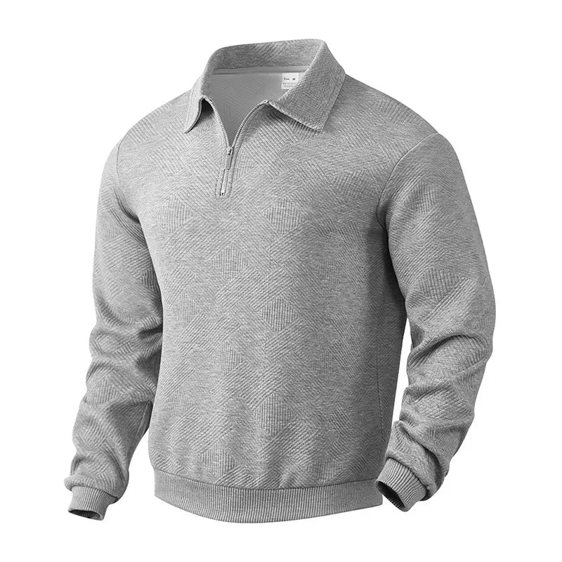 Ekkehard | Stilvoller Herrenpullover mit Reißverschlusskragen