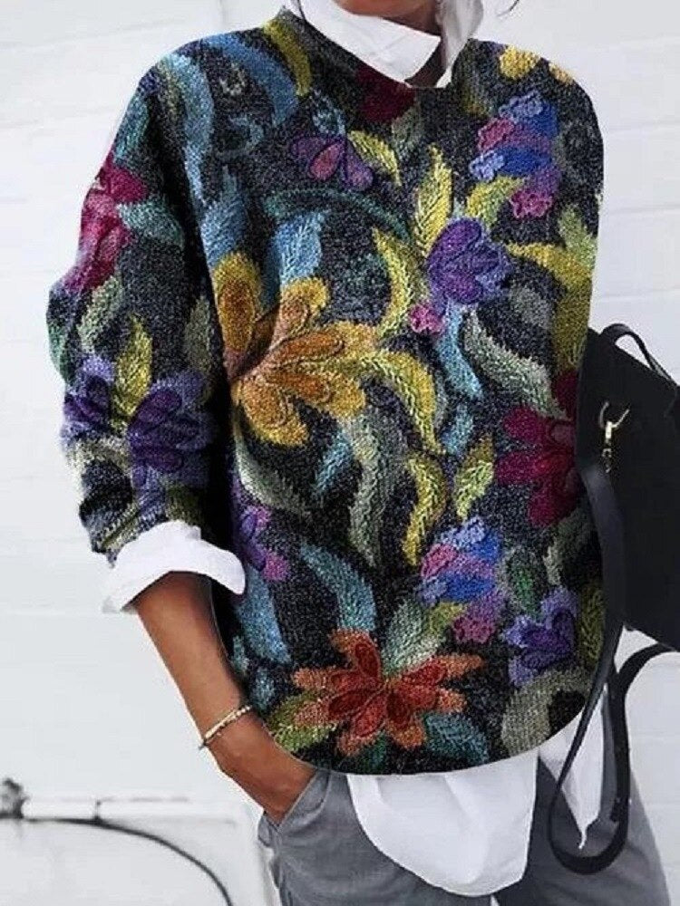 Rosi | Strickpullover mit mehrfarbigem Muster
