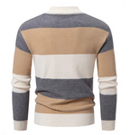 Selmar | Gestreifter Zopfstrickpullover