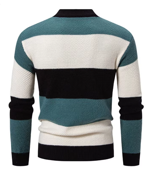 Selmar | Gestreifter Zopfstrickpullover