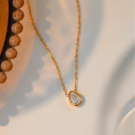 Hedwig | Y-Kette mit Kleeblatt-Anhänger