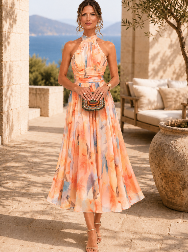 Elza | Kleid mit Neckholder-Ausschnitt