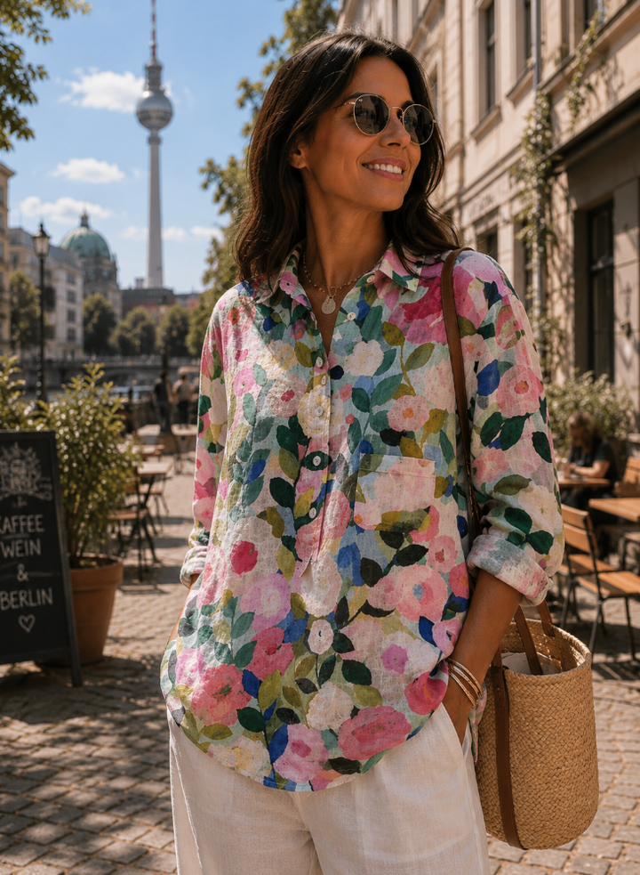 Olivia | Oversized Leinen-Bluse
