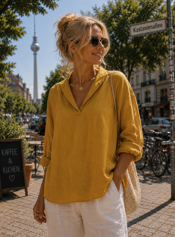 Annika | Oversized Leinen-Bluse