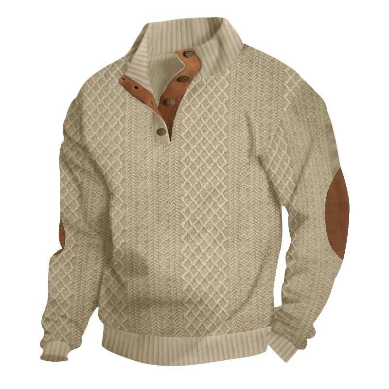 Tobias | Herbstpullover mit Knopfleiste