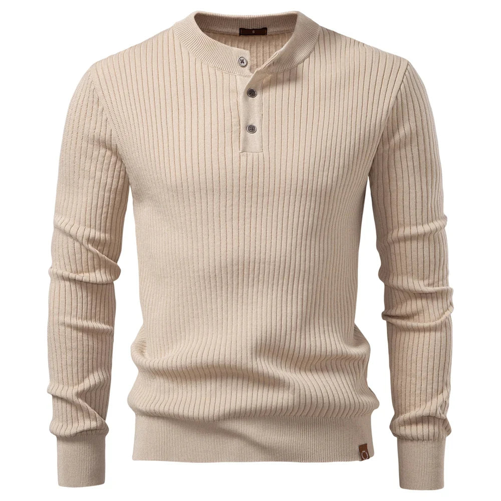 Paul | Lässiges Winter-Poloshirt mit Knöpfen