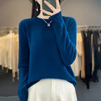 Anja | Schlichter Strickpullover in zwanzig Farben