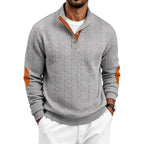 Michael | Klassischer Zopfstrickpullover mit Stehkragen