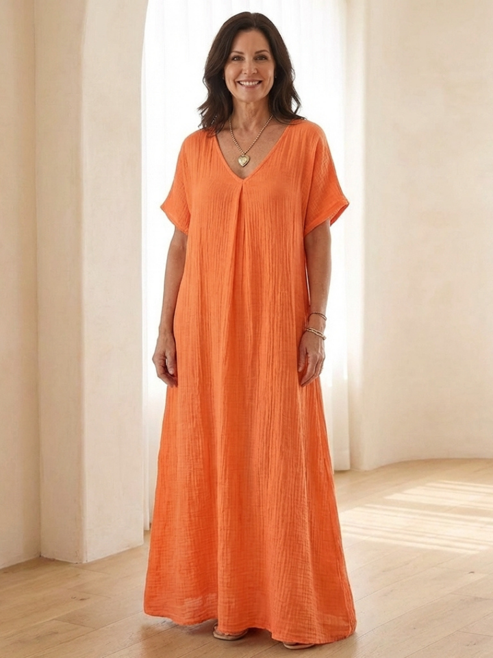 Liora | Midikleid mit V-Ausschnitt