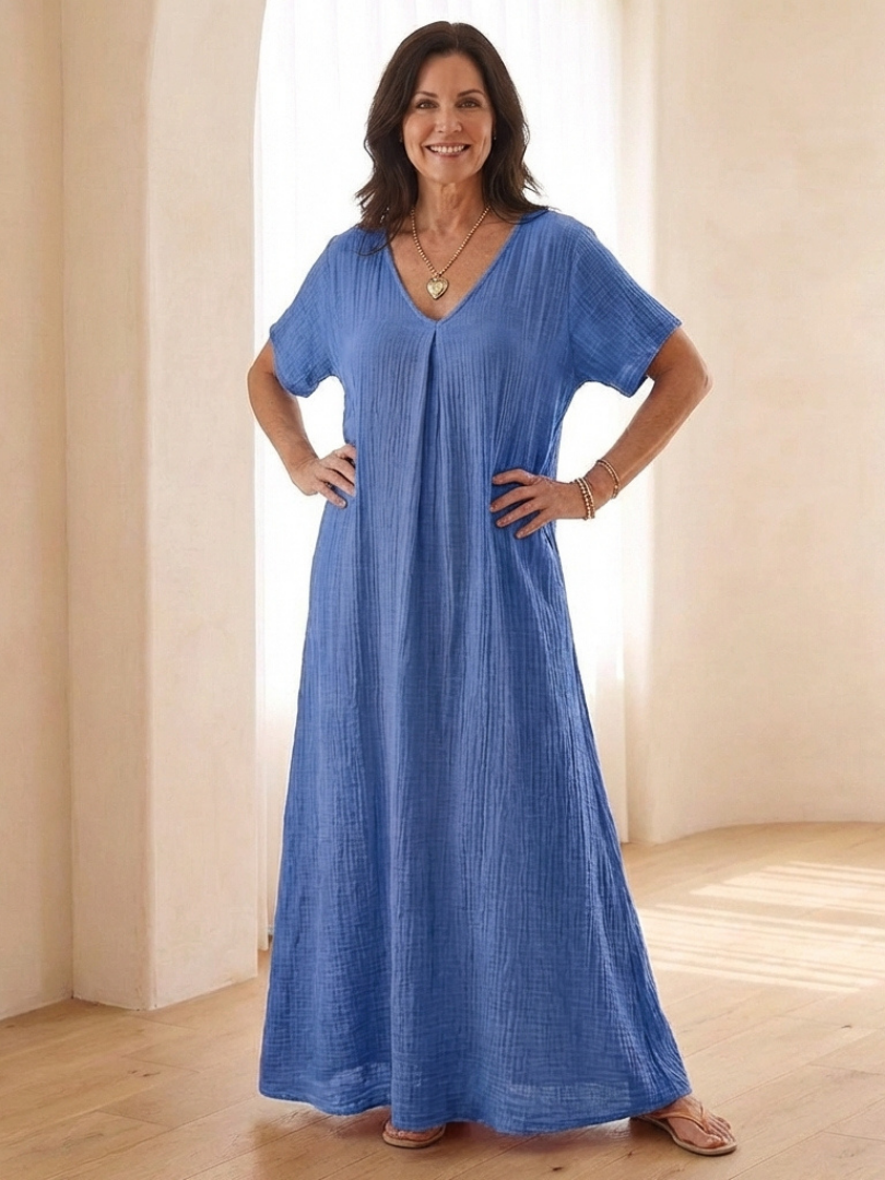 Liora | Midikleid mit V-Ausschnitt