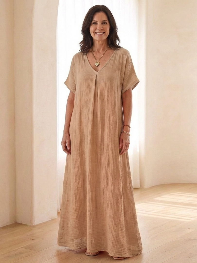 Liora | Midikleid mit V-Ausschnitt