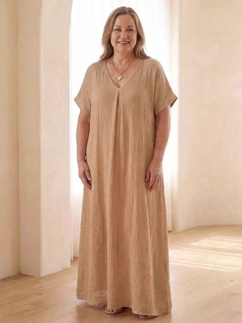 Liora | Midikleid mit V-Ausschnitt