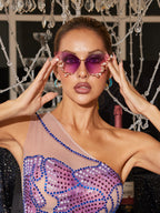 Cleo | Schmetterlings-Sonnenbrille mit Glamour-Look