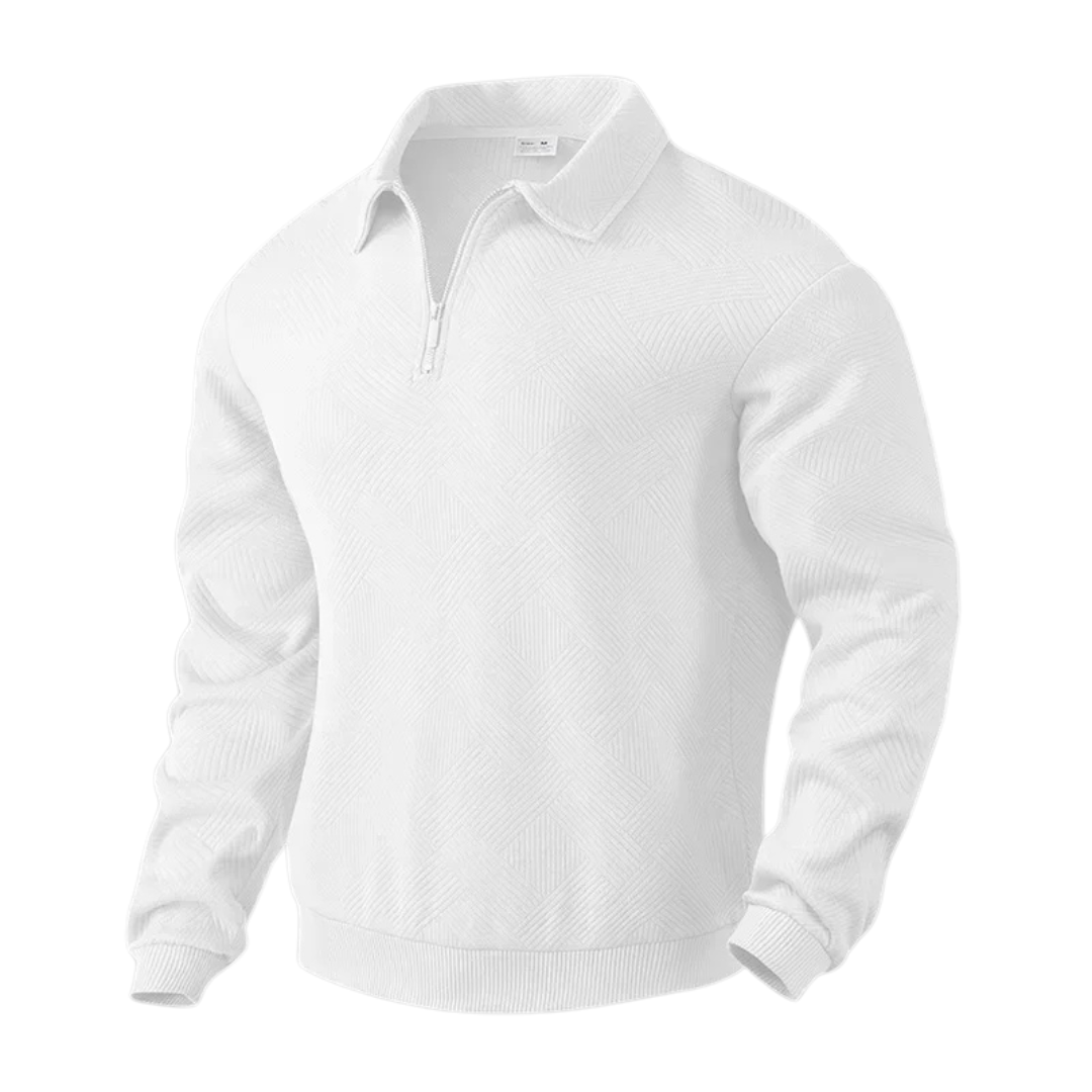 Ekkehard | Stilvoller Herrenpullover mit Reißverschlusskragen