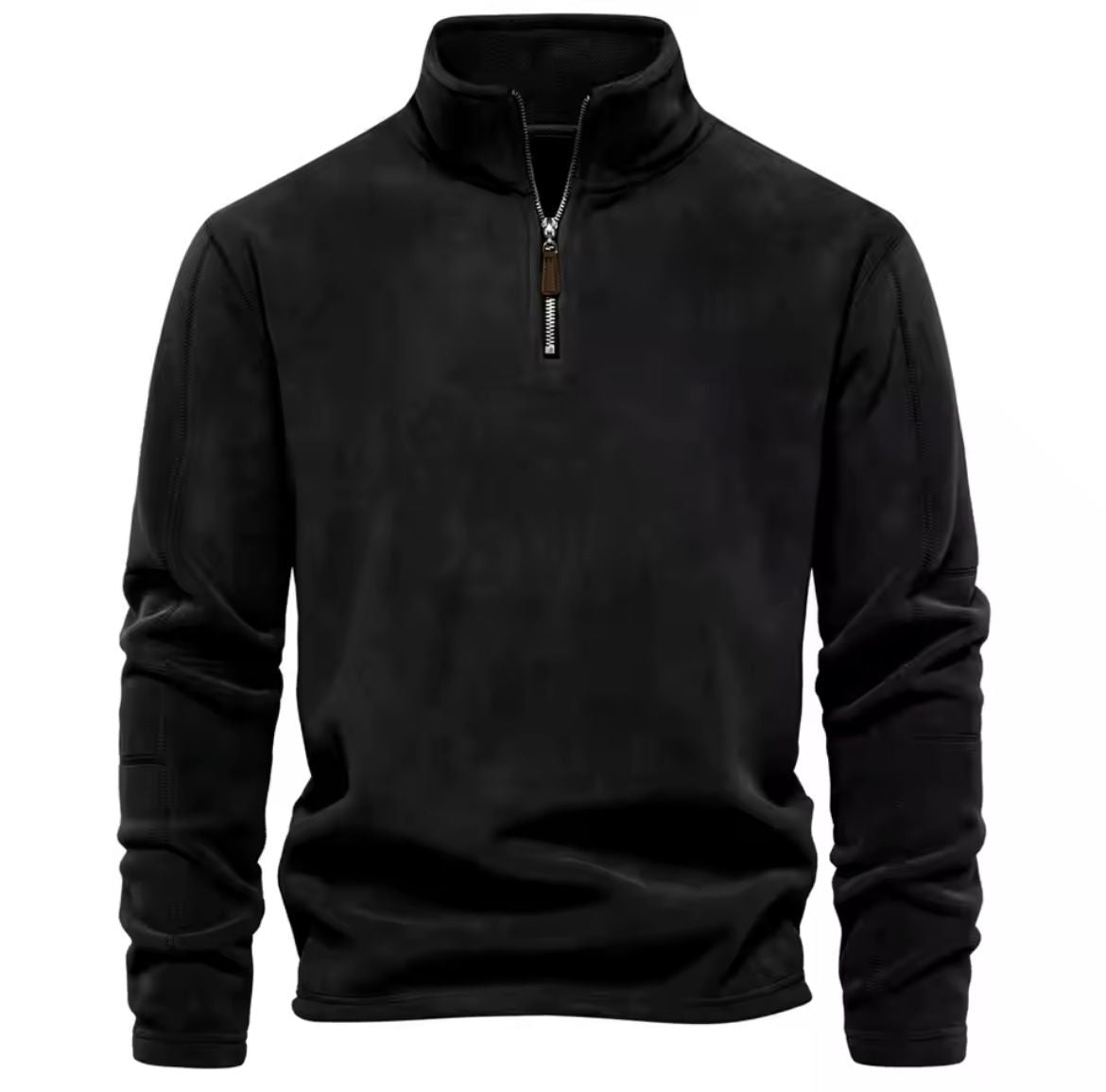 Gerhard | Weicher Fleece-Pullover mit Stehkragen