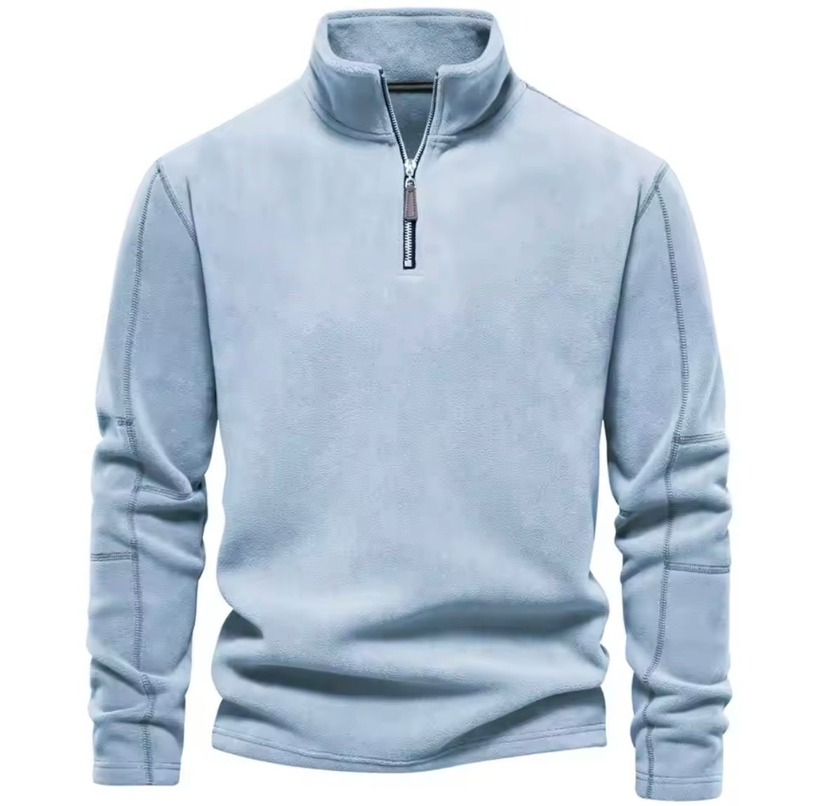 Gerhard | Weicher Fleece-Pullover mit Stehkragen