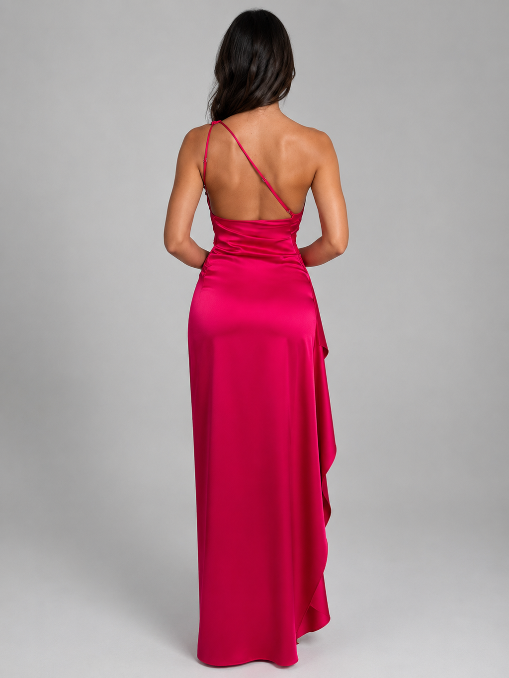 Beatrix | One-Shoulder-Maxikleid mit Beinschlitz