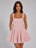 Friederike | Pailletten-Minikleid mit Schleife