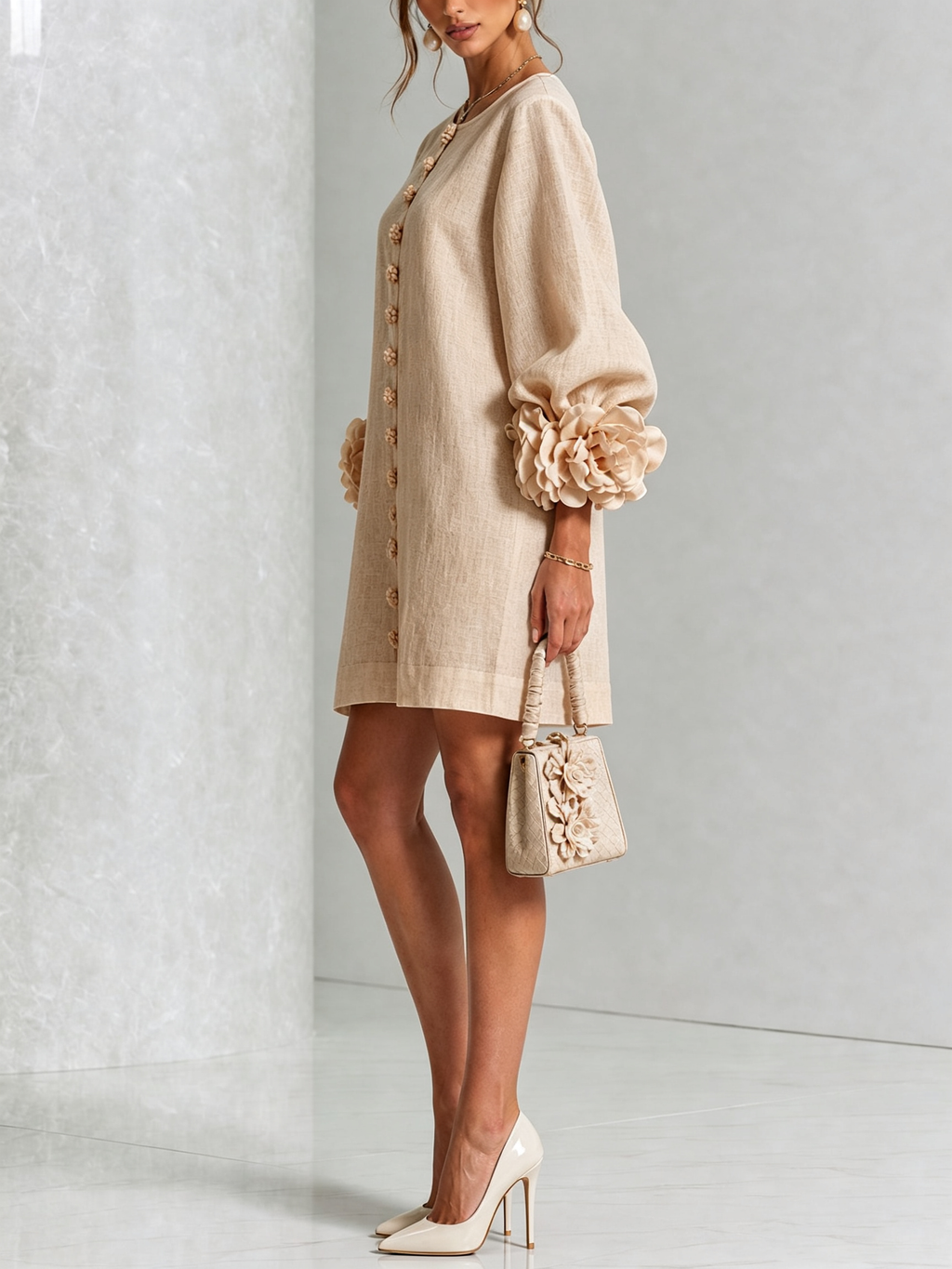Chela | Elegantes Minikleid mit Puffärmeln