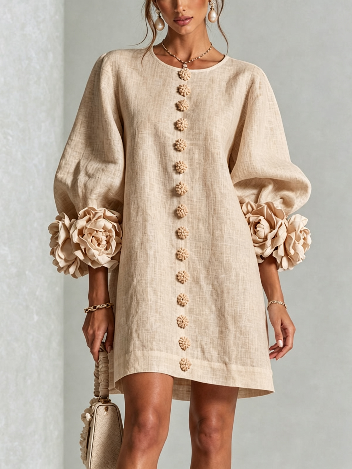 Chela | Elegantes Minikleid mit Puffärmeln