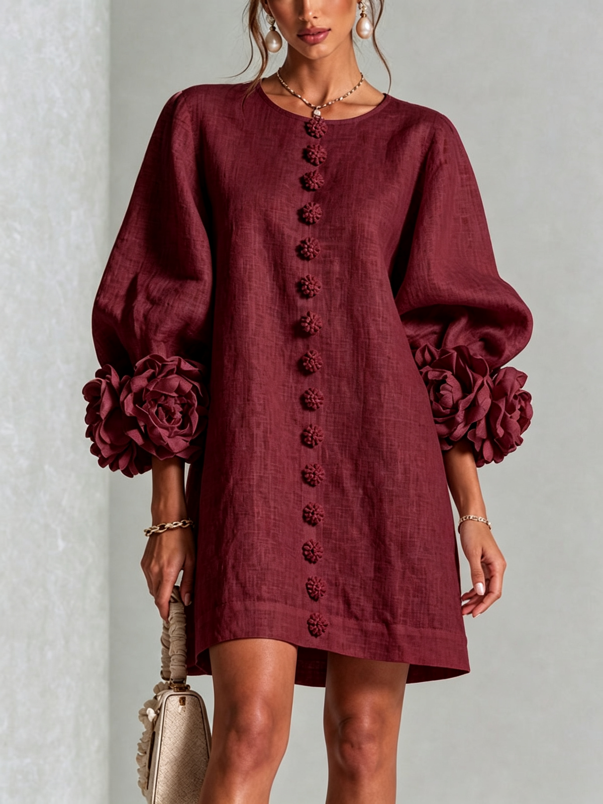 Chela | Elegantes Minikleid mit Puffärmeln