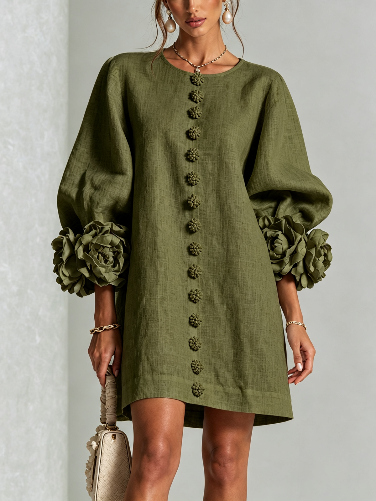 Chela | Elegantes Minikleid mit Puffärmeln