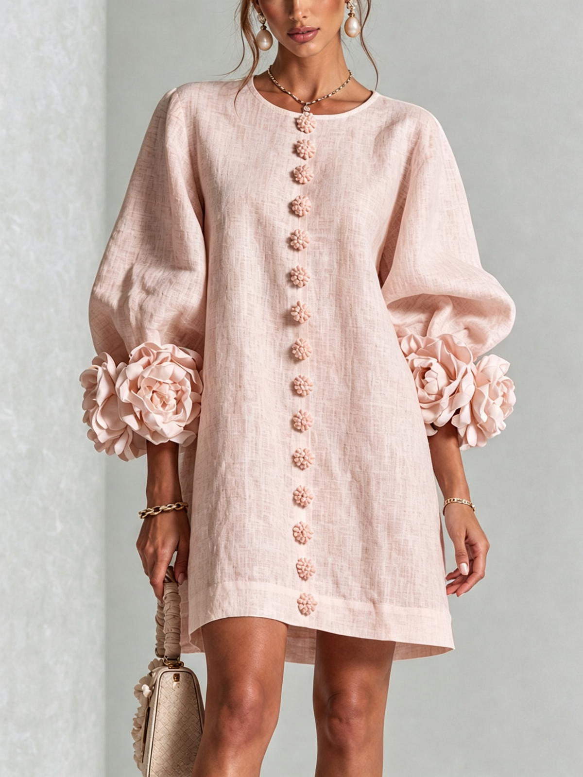 Chela | Elegantes Minikleid mit Puffärmeln