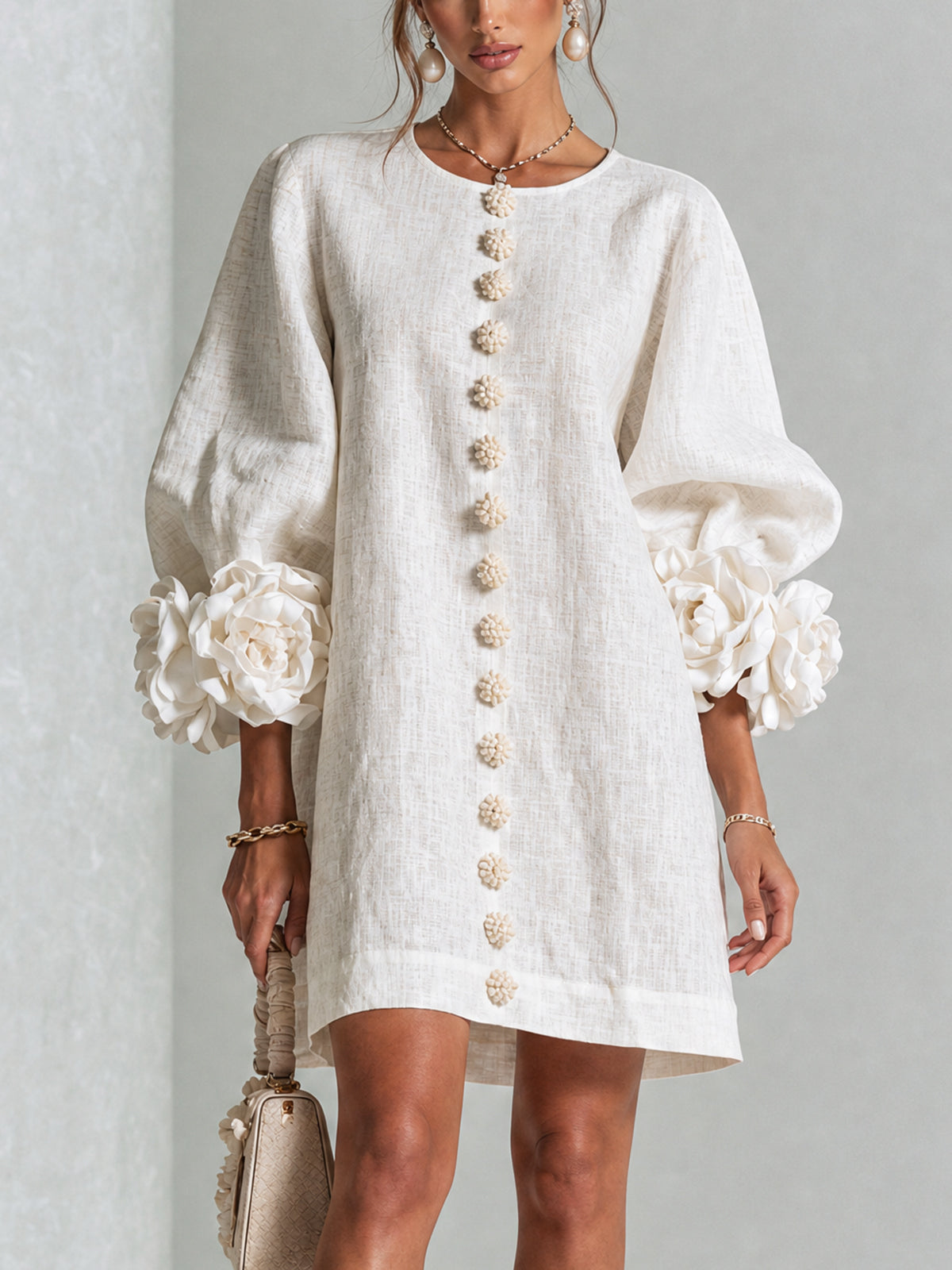 Chela | Elegantes Minikleid mit Puffärmeln