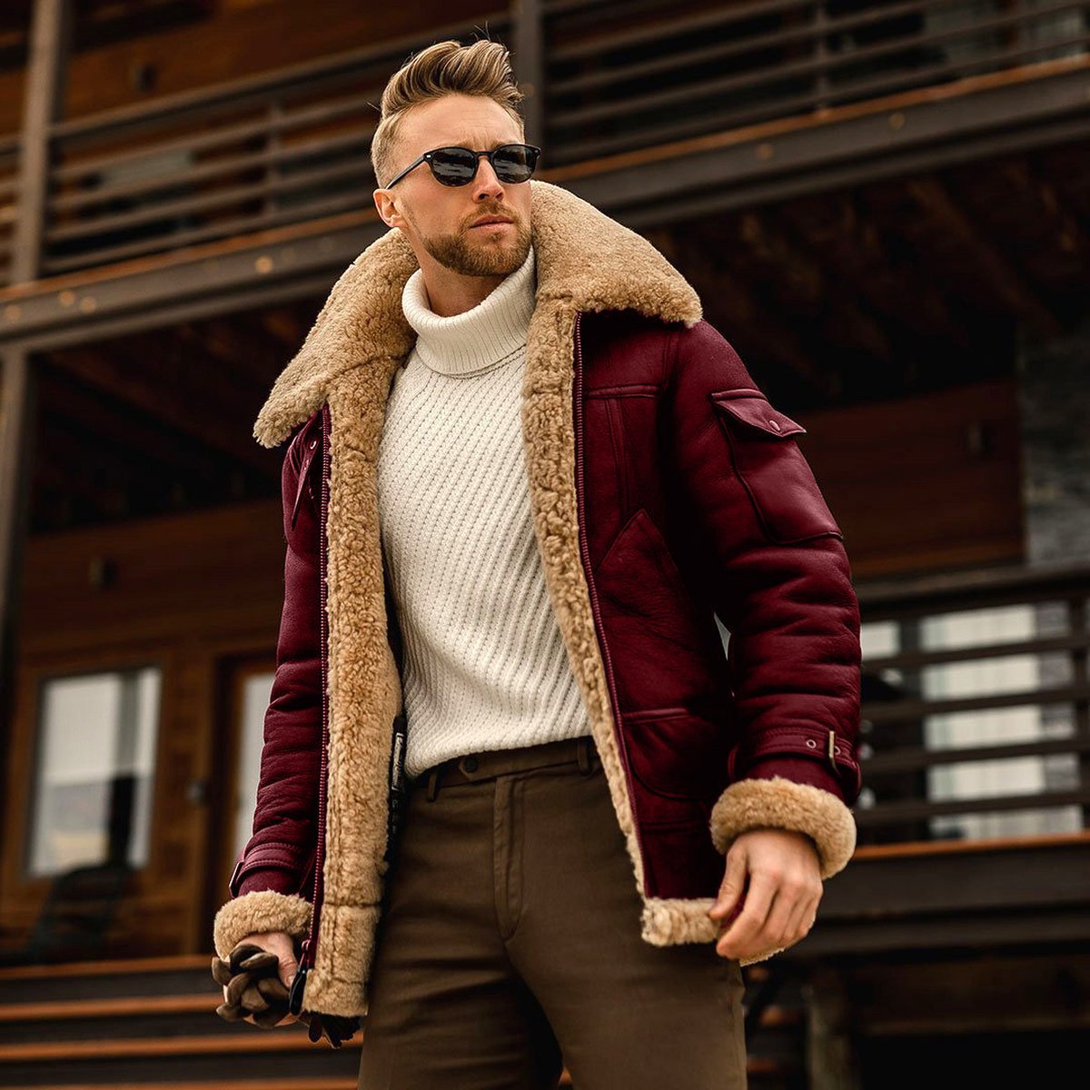 Bernd | Eleganter Wintermantel aus Kunstfell
