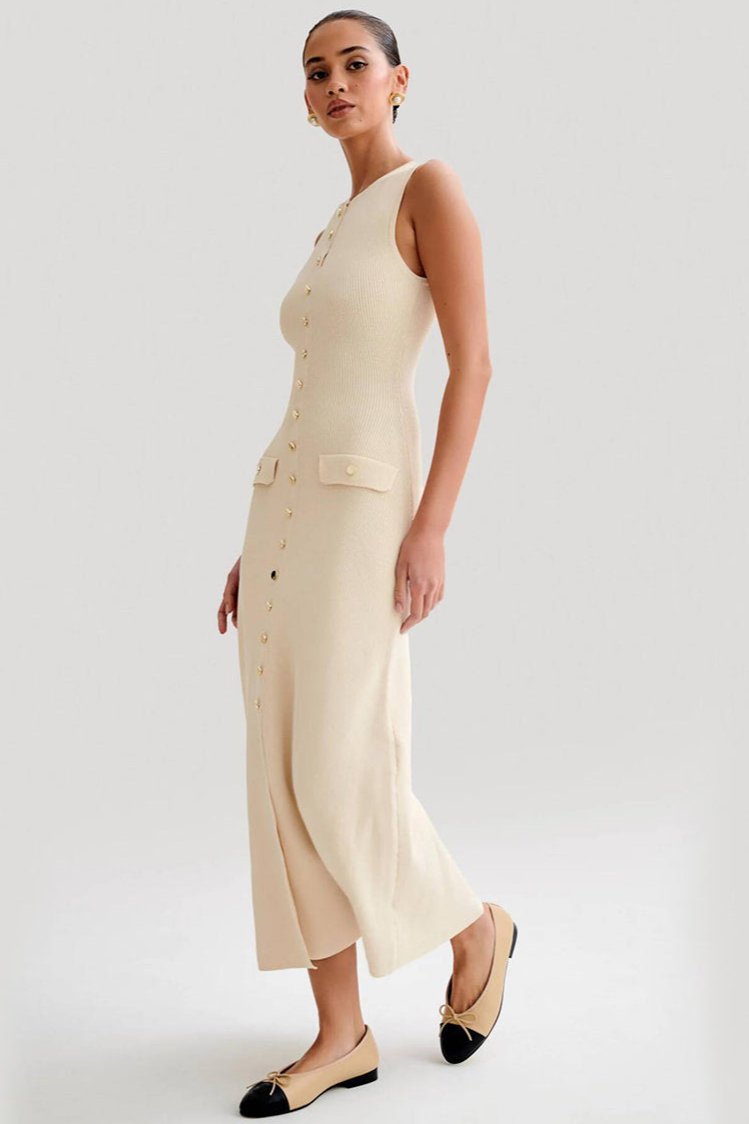 Hanne-Lotte | Elegantes Maxikleid aus Strick